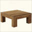 Table carrée carrée, table basse, table basse, centre d'appoint rustique