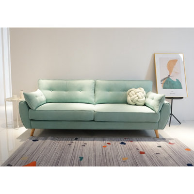 Simple Double Sofa Upholstered 75.2'' Loveseat