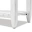Decastro - Console en bois massif - Gris vieilli, finition blanche-1479239582
