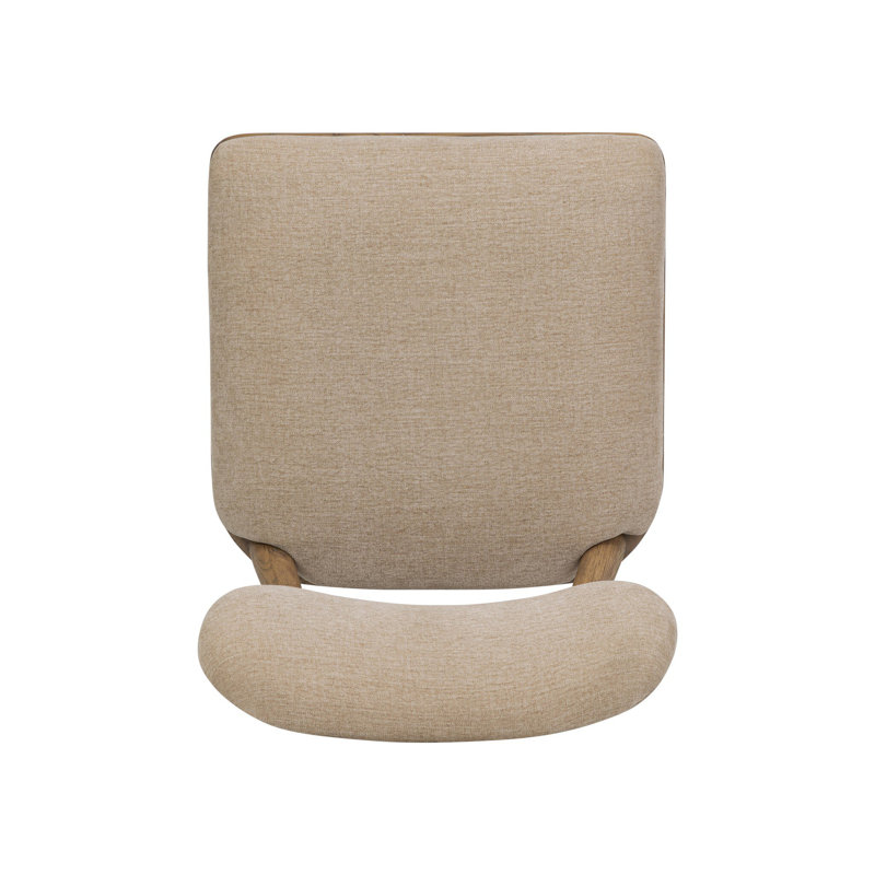 Juna Upholstered Dining Chair, Smoked Oak, Natural