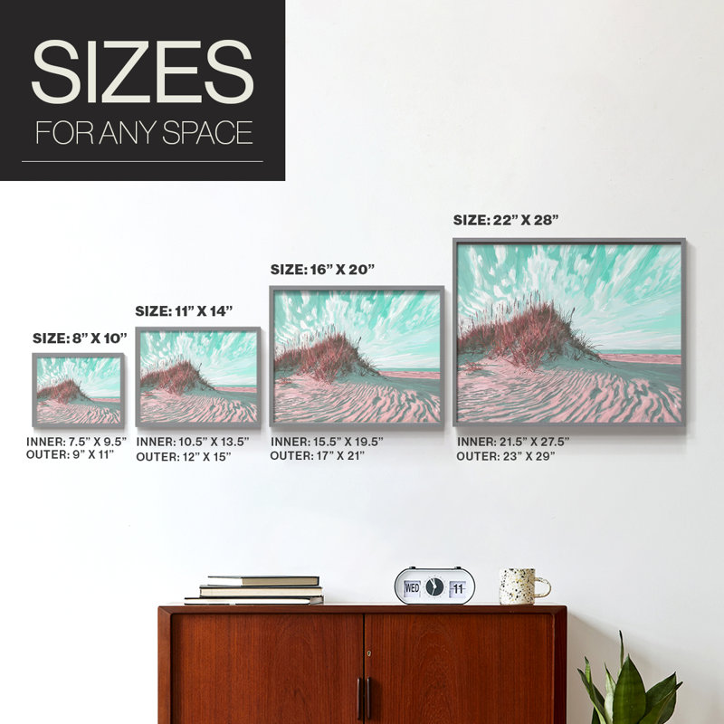 Dramatic Dunes I - Impression encadrée - Restickable