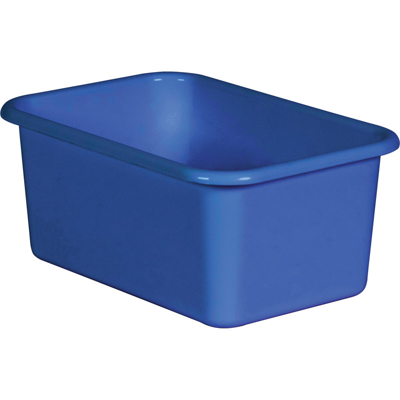 Ensemble de bacs en plastique, Bleu, H 7,75 po x l 11,38 po x P 5 po
