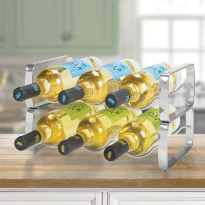 Greger 3 Bottle Tabletop Wine Bottle Rack