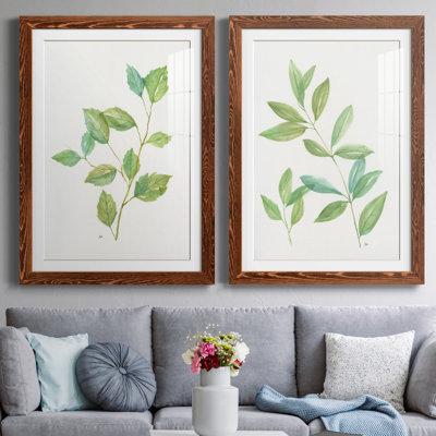 Printemps verts I - ensemble de 2 reproductions d'art