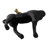 Decorative Horse Figurine Sculpture With Bird - Artistic Decorative Object Decorations For Living Room And Home Decor Accent - 11", Black & Gold