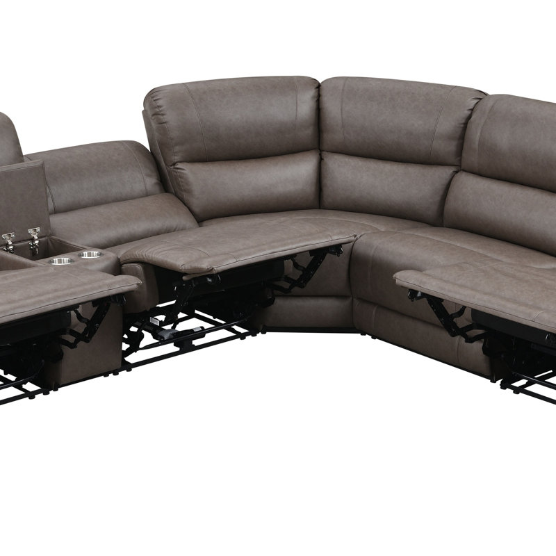 Canapé modulaire en cuir synthétique Motion