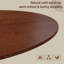 Table de conférence moderne en bois massif avec base en bois massif