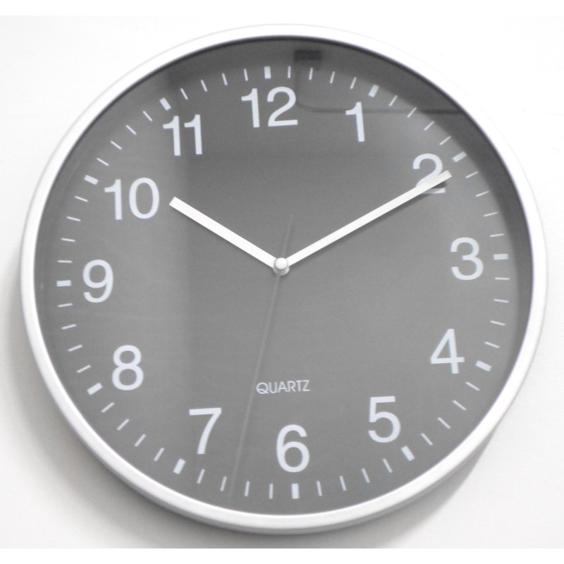 Horloge murale 10 ", Chrome
