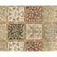 Hand Knotted Wool Area Rug in Multi And Gold