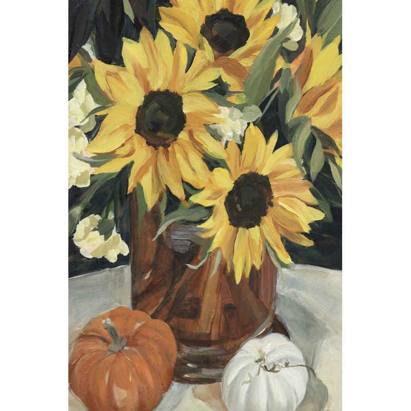 Vase tournesol I, H 18 po x l 12 po