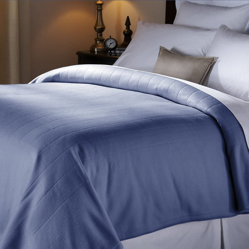 Hand Woven Heated Throw Blanket, 62" W x 84" L