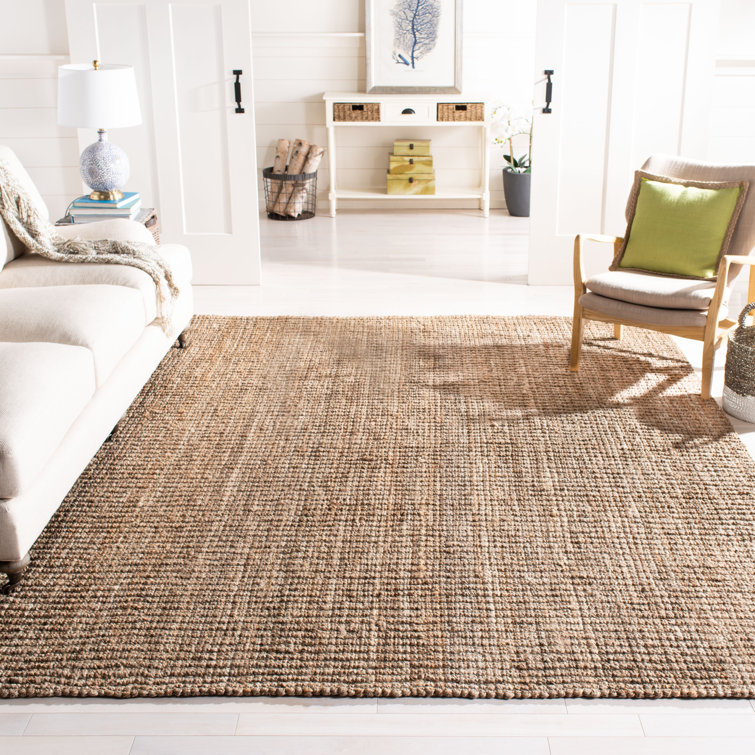 Tapis en jute naturel/gris Alda