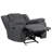 Hynes Chenille Glider Recliner With Power, Dark Gray-210187320