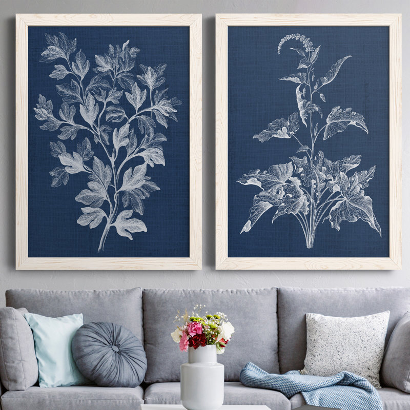 «Foliage Chintz», reproduction d'art encadrée - prête à être accrochée, H 37,5 po x l 55 po x P 1,5 po, Pas de tapis