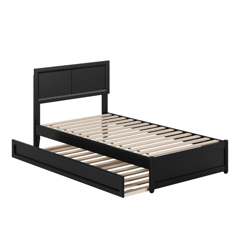 Lit plateforme Astley, Simple, Noir