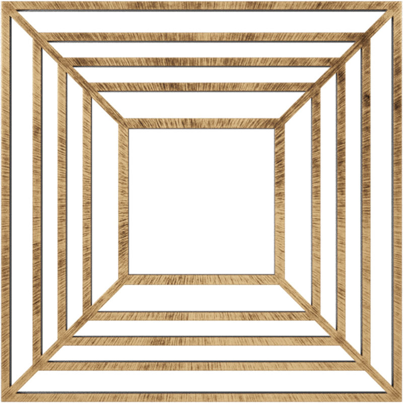 Médaillon de plafond percé en PVC de qualité architecturale Raven, H 24 po x l 24 po x P 0,75 po, Bronze vieilli