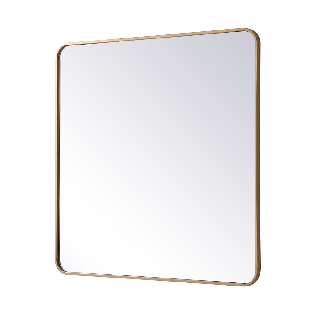 Sabine Accent Mirror, Brass, 36" x 36"