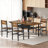 Mcgowan Kitchen Chairs Dining Chairs Dining Room Chairs with Backrests and Metal Frame Living Room, Dining Room Easy Assembly