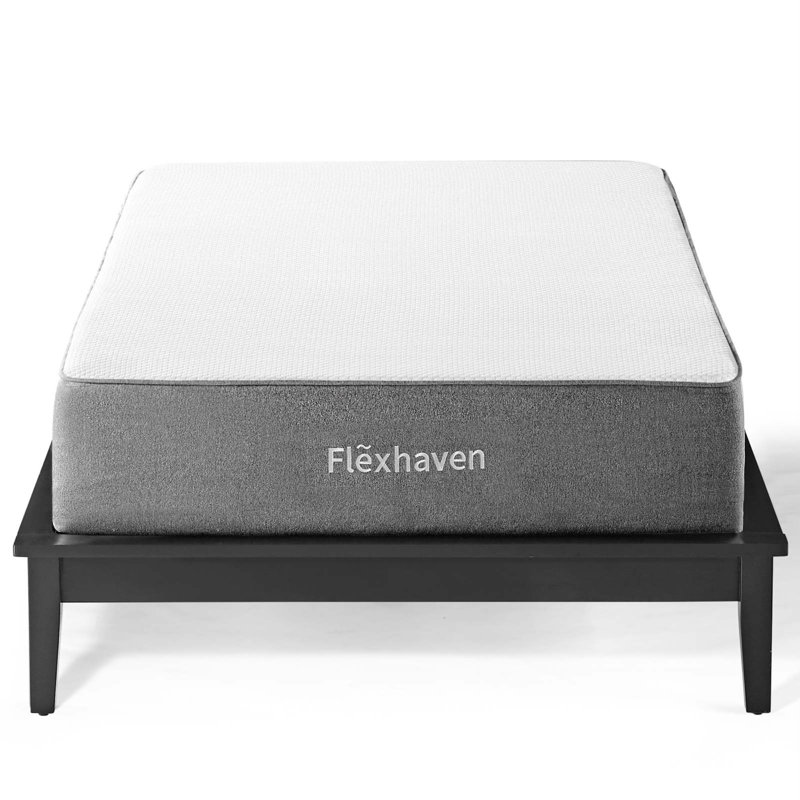 Modway Flexhaven 10" Firm Gel Memory Foam Mattress, Twin