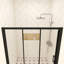 60 po X P 70 po Porte de douche à cadre coulissant H au fini noir mat-119947166