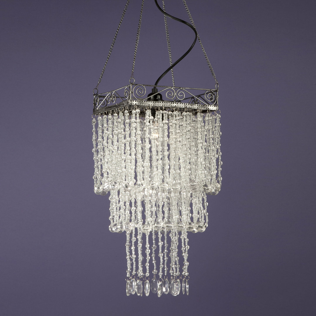 Jewel 1 - Light Crystal Pendant with Crystal Accents