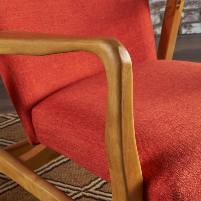 Chaise berçante Welke, Orange assombri