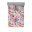 Bleu ciel, saumon, rose / floral