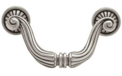 3-1/2" Eastlake Victorian Style Bin Pull Cast Iron