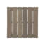 Grey Wood Side Table - Open Slat, 19.6In X 15In , 19.6"W 19.6"D 15.05"H
