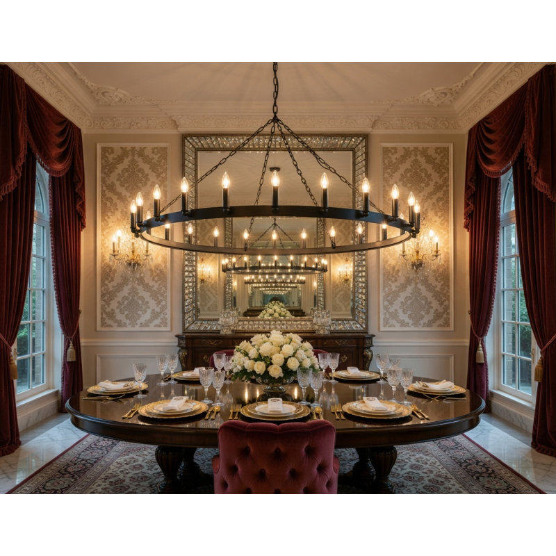 Alderton LED Chandelier, 8.3" H x 66.9" W x 66.9" D