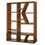 Norman Wyatt Home - Bibliothèque en bois Winnona - Grain de bois ambré-906025535