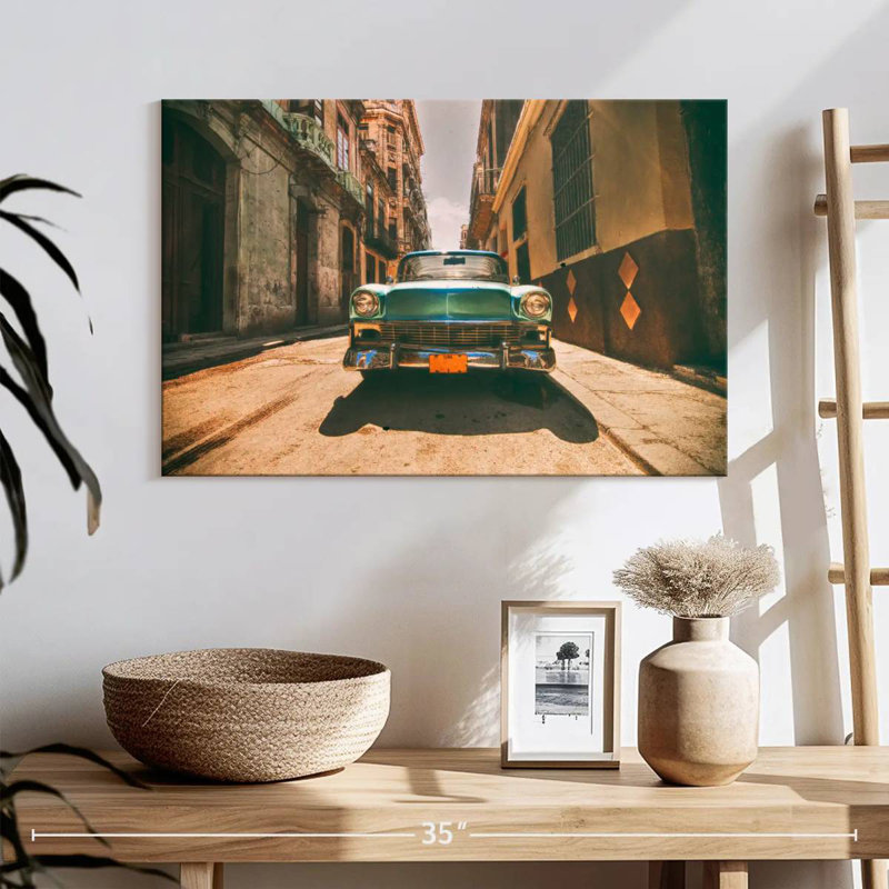 Voiture rétro Mehar Havana Street, H 16 po x l 24 po