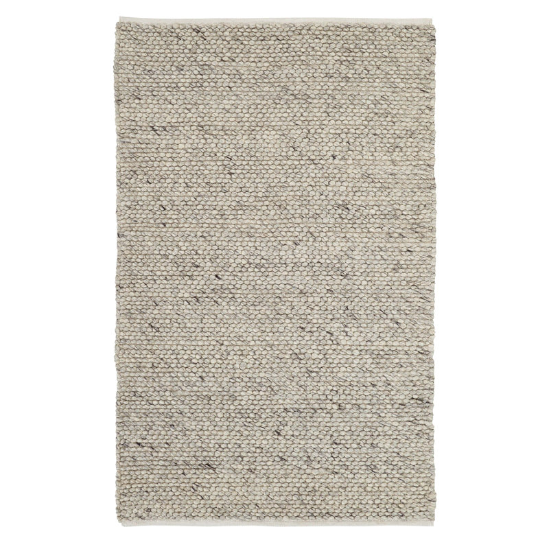 Dominic Solid Colour Wool Hand Woven Area Rug, Rectangle 80 x 150cm
