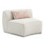 Canapé modulaire beige avec tissu Boucle - élégant, 36,63 po Profondeur, cadre confortable en acier inoxydable,