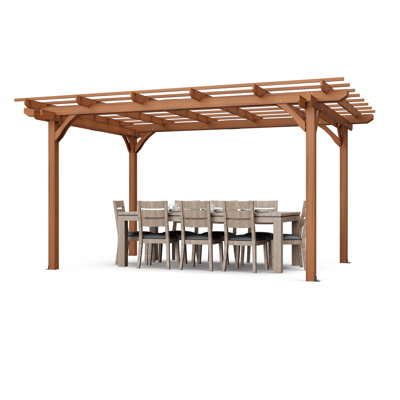 Pergola en bois massif