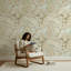 Papier peint floral, fleurs de cerisier, décoration murale rétro