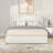 Boucle Upholstered Platform Bed with Wingback Headboard and Drawer Storage-2065935303-2065935302-2067079942