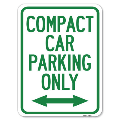 Compact Car Parking Only (With Bidirectional Arrow)/24253