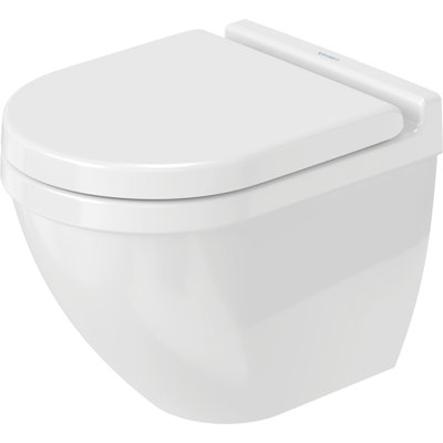 Duravit Starck 3 Wall Mounted Dual Flush Elongated Toilet Bowl (Seat Not Included)