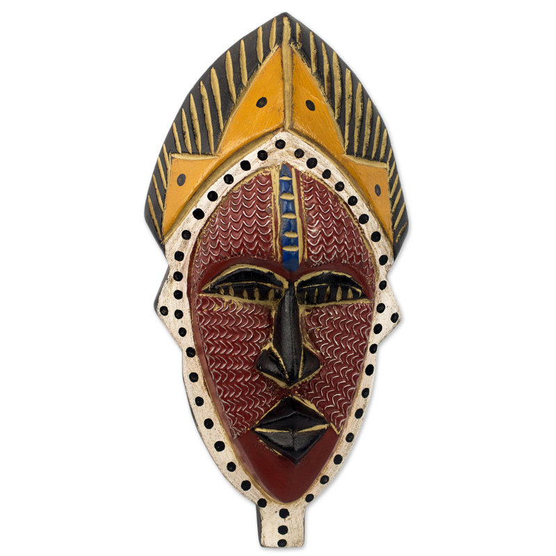 Masque en bois africain ayomide