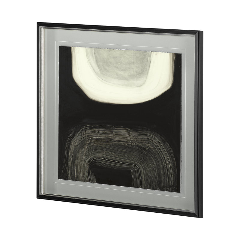 «Shadows in the Dark I» par Drew Sims a, reproduction d'art texturée encadrée à la main, Ombres