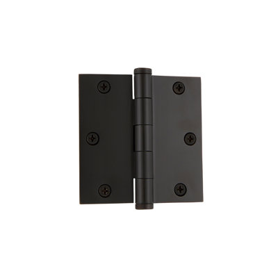 3.5'' x 3.5'' Brass Butt Bearing Hinge