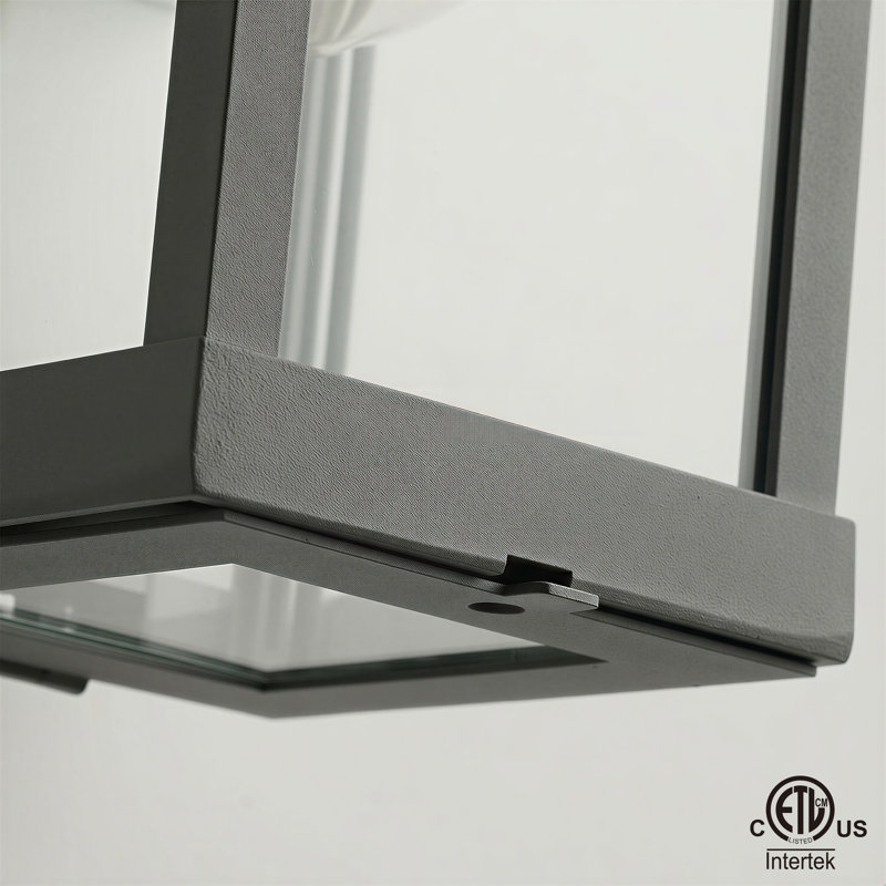 Applique murale d'extérieur 1 lumière Olar Classic, H 11,1 po x l 4,92 po x P 6,14 po, Gris, 1