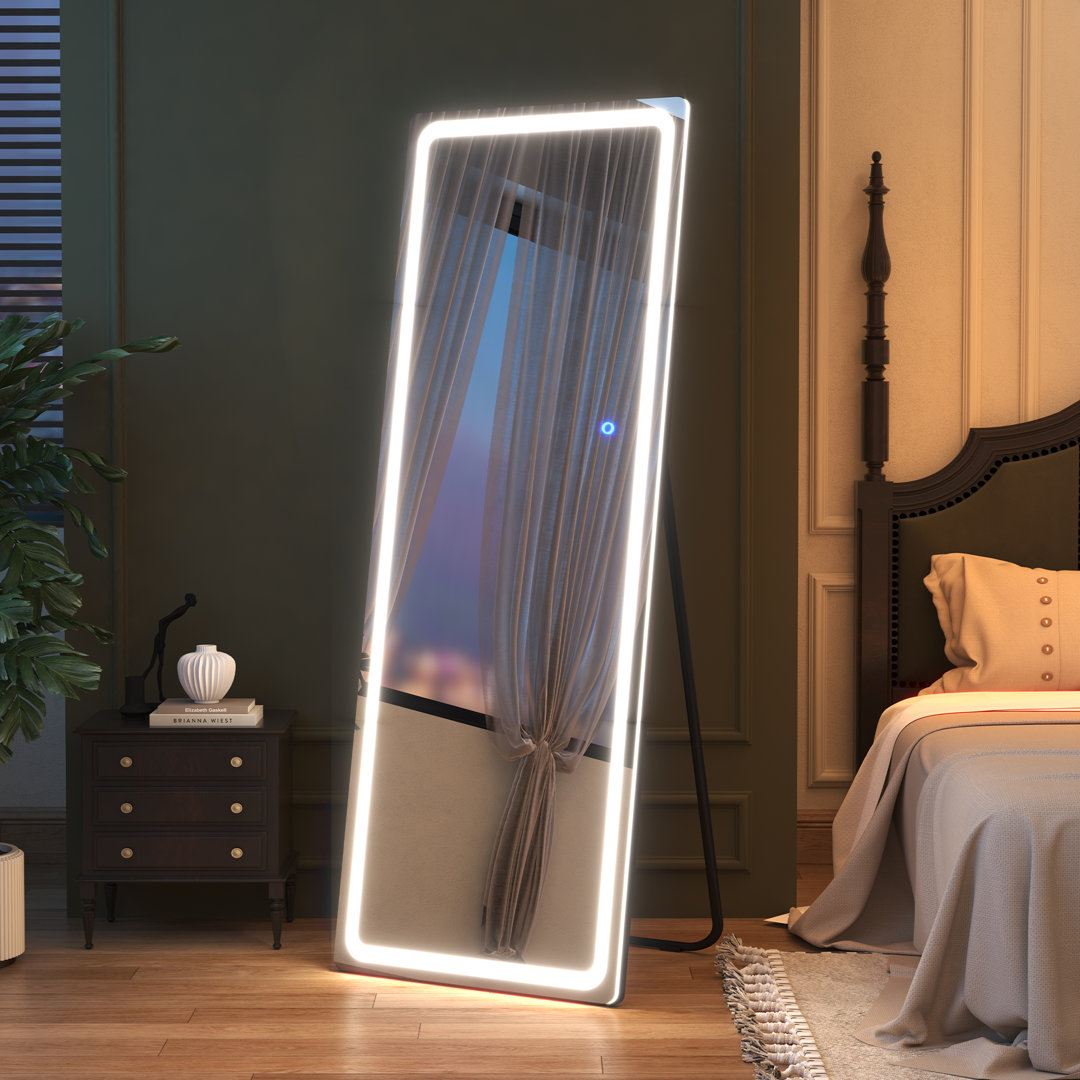 Oakleaf Modern & Contemporary Lighted Full Length Mirror Ivy Bronx