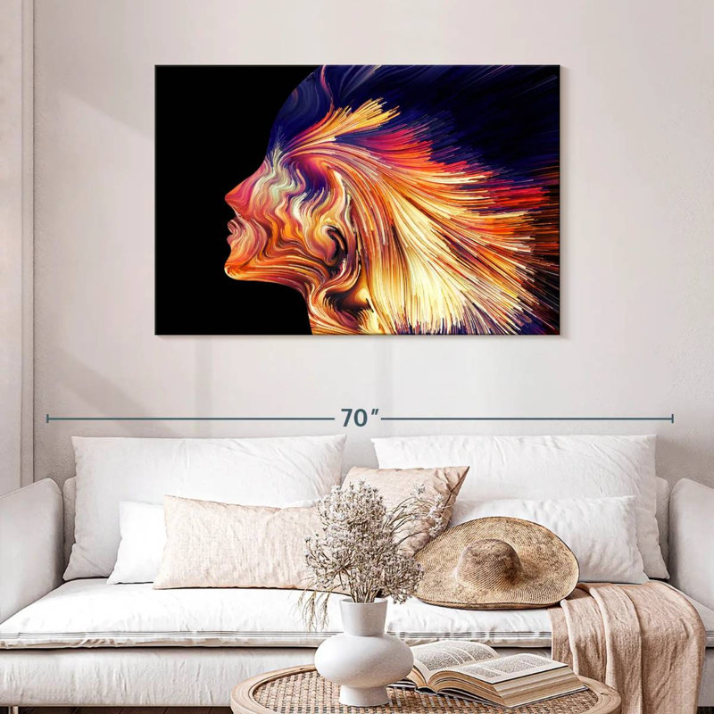 Leisha Dynamic Abstract Profile, 30" H x 45" W