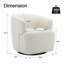 Fauteuil d'appoint pivotant de 30 po de largeur et sans assemblage-270822761