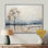 Minimalisme beige et bleu campagne II - impressions sur toile campagne
