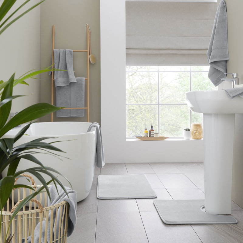 Anti-Bacterial 100% Cotton Towels, Silver