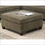 Repose-pieds, salon contemporain brun clair modulaire en chenille de 37 po x 37 po x 18 po | Brun clair brun clair | Contreplaqué-2011505612