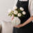 5.3" Distressed Textured Ceramic Table Vase